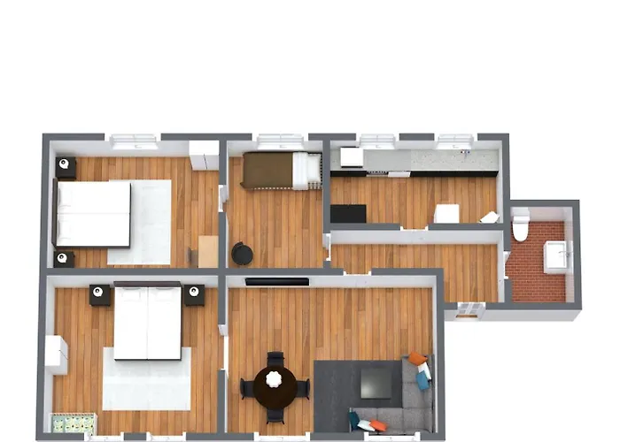 Spacious Scandinavian 3br In Vibrant Area Lägenhet